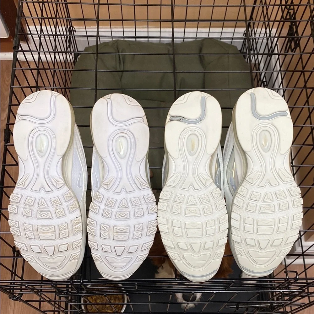 Nike Air Max 97 Triple White Sneaker Bundle